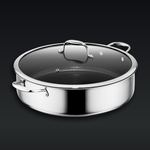 Hybrid Deep Sauté Pan with Lid, 10-QT