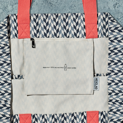 The Everything Everywhere Bag (Chevron-Slate)