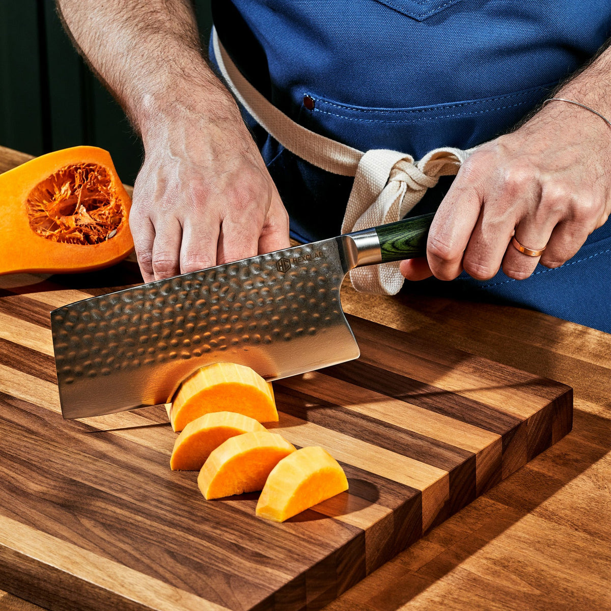 HexClad BBQ Grill Pan + Meat Cleaver Bundle