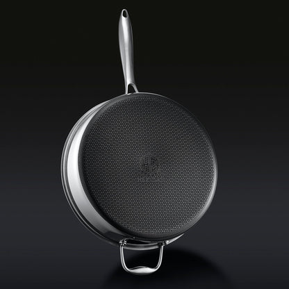 Hybrid Deep Sauté Pan with Lid, 5.5-Qt