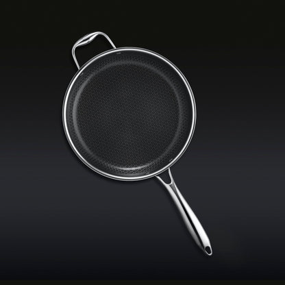 Hybrid Deep Sauté Pan with Lid, 3.3-Qt