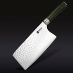 Damascus Steel Cleaver, 7" (Green)