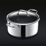 Hybrid Stock Pot With Lid, 8-Qt