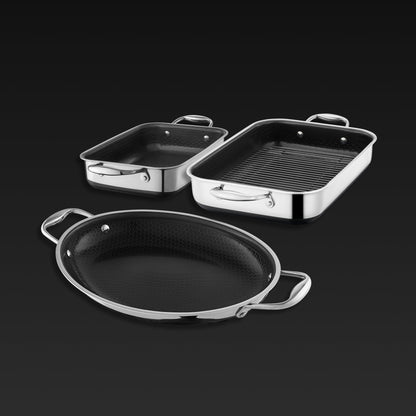 Hybrid Roasting Pan Set, 4-pc