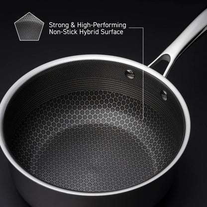 Hybrid Saucepan With Lid, 3-Qt